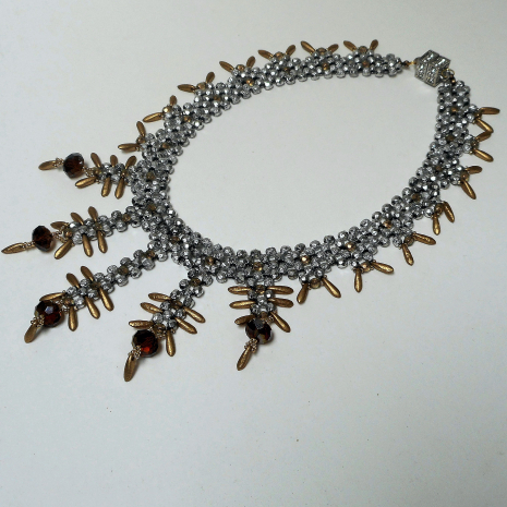 Beading tutorial Barbed Elegance choker