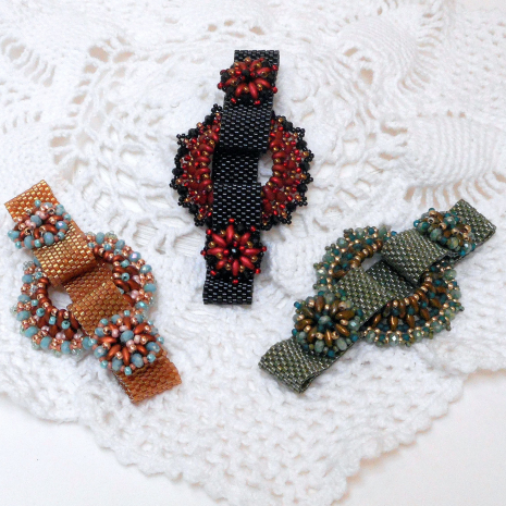 Beading tutorial Cassini's Ring Peyote Focal