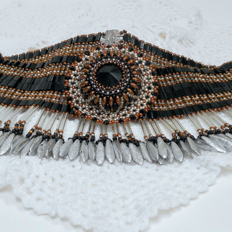 Beading tutorial Egyptian Queen Necklace