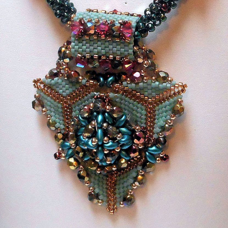 Beading tutorial Karita Necklace Focal