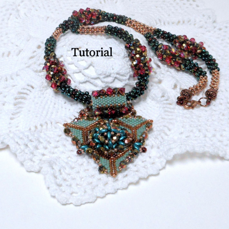 Beading tutorial Karita Peyote Cubic RIght Angle weave