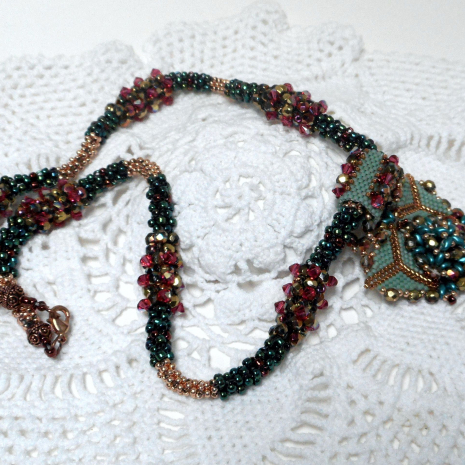 Beading tutorial Karita Necklace