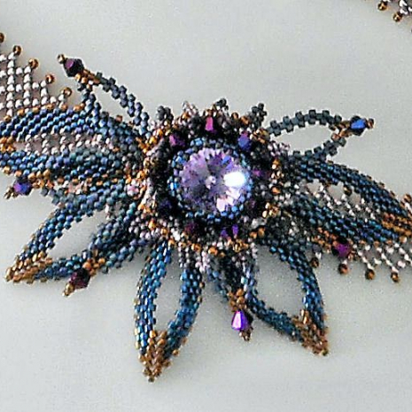Beading tutorial Shaped Peyote Necklace