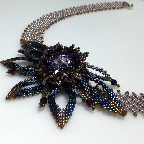 Beading Tutorial Papillion Peyote Necklace