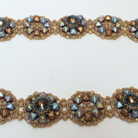 Beading tutorial Ring of Fire Ivory
