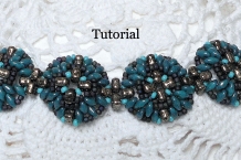 Ancient Medallions circular Peyote bracelet