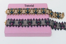 Beading tutorial Dessert Butterfly Peyote bracelet