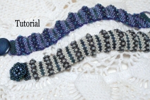 Hills and valleys peyote bracelet tutorial