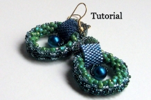 Beading Tutorial Peyote hoop earrings