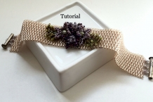 Spring Fling 2-drop peyote bracelet